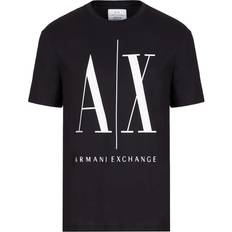 Armani Black - Men Clothing Armani Icon Logo Cotton Graphic T-shirt - Black