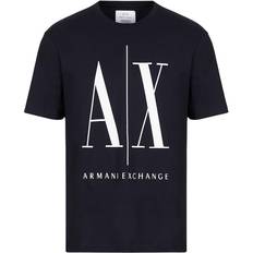 Armani Black - Men Clothing Armani Icon Logo Cotton Graphic T-shirt - Navy