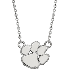 LogoArt Clemson University Small Pendant Necklace - Silver