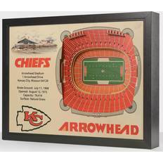 YouTheFan Kansas City Chiefs StadiumViews 3D Wall Art Photo Frame