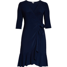 Kiyonna Whimsy Wrap Dress - Navy