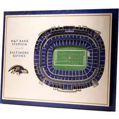 YouTheFan Baltimore Ravens 5-Layer StadiumViews 3D Wall Art