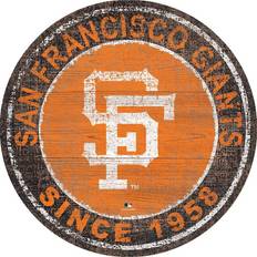 Fan Creations San Francisco Giants Round Heritage Logo Sign Board