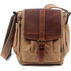 TSD Brand Turtle Ridge Canvas Crossbody - Camel