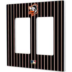 Strategic Printing Baltimore Orioles 1955 Cooperstown Pinstripe Double Rocker Light Switch Plate