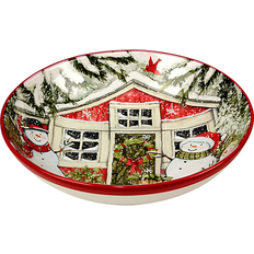 Certified International Snowman's Farmhouse Serving Bowl 33.02cm 3.78L