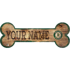 Fan Creations Oakland Athletics Personalized Dog Bone Sign