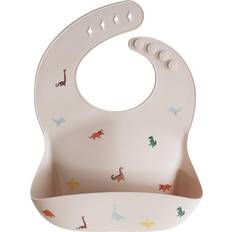 Mushie Silicone Baby Bib Dinosaurs