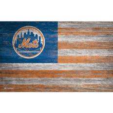 Fan Creations New York Mets Distressed Flag Sign Board