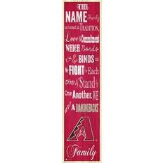 Fan Creations Arizona Diamondbacks Personalized Family Banner Sign