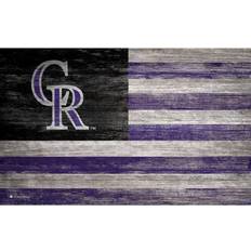 Fan Creations Colorado Rockies Distressed Flag Sign