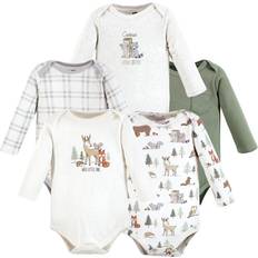 Hudson Baby Cotton Long-Sleeve Bodysuits 5-pack - Forest Animals (10118010)