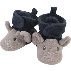 Hudson Toddler Elephant Cozy Fleece Booties - Blue