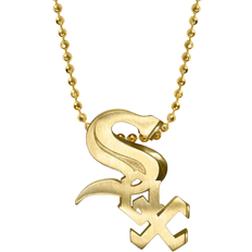 Alex Woo Chicago White Sox Little Logo 14k Yellow Gold Necklace W