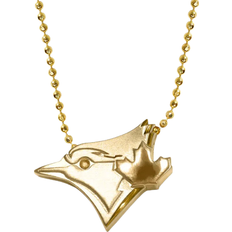 Alex Woo Toronto Blue Jays Little Logo 14k Yellow Gold Necklace