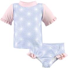 Hudson Baby Swim Rashguard Set - Blue Floral (10325332)