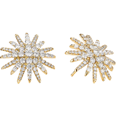 David Yurman Starburst Stud Earrings - Gold/Diamonds