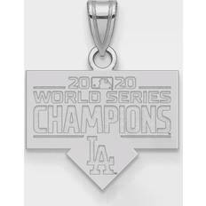 LogoArt Los Angeles Dodgers 2020 World Series Champions Small Sterling Silver Pendant W