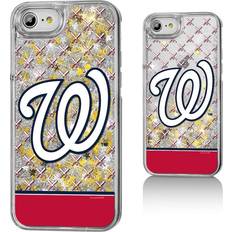 Strategic Printing Washington Nationals iPhone 6/6s/7/8 Stripe Gold Glitter Case