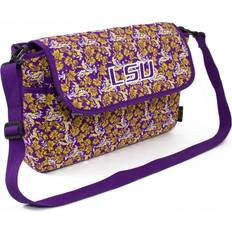 Purple Messenger Bags Eagles Wings LSU Tigers Messenger Bloom - Purple