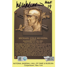 Fanatics New York Yankees Mike Mussina Autographed Plaque Postcard