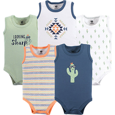 Hudson Sleeveless Bodysuits 5-pack - Cactus (10155375)