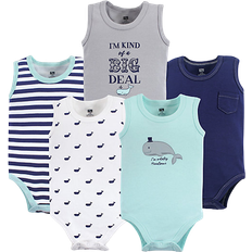 Hudson Sleeveless Bodysuits 5-pack - Whale (10155389)