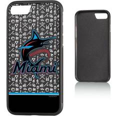 Strategic Printing Miami Marlins iPhone 7/8 Logo Stripe Bump Case