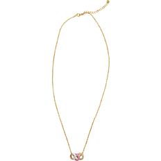 Adornia Sherbert Trio Ring Pendant Necklace - Gold/Multicolour