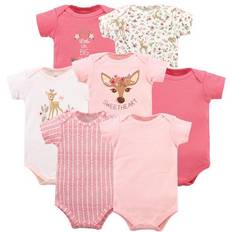 Hudson Short Sleeve Bodysuits 7-pack - Floral Deer (10156402)