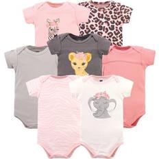 Hudson Short Sleeve Bodysuits 7-pack - Girl Safari (10156396)