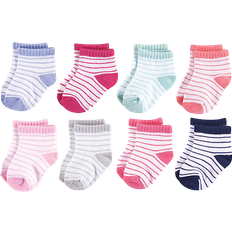 Hudson Short Crew Socks 8-pack - Girl Stripes (10754130)