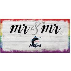 Fan Creations Miami Marlins Pride Mr & Mr Sign
