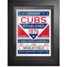 Mustang Chicago Cubs Dual Tone Framed Wall Art