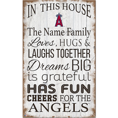 Fan Creations Los Angeles Angels Personalized In This House Sign