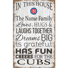 Fan Creations Chicago Cubs Personalized In This House Sign