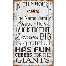 Fan Creations San Francisco Giants Personalized In This House Sign