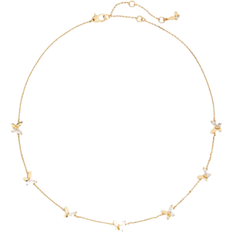 Kate Spade Social Butterfly Station Necklace - Gold/Transparent