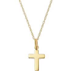 Moon & Meadow Cross Pendant Necklace - Gold