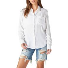 Lucky Brand Boyfriend Button-Down Shirt - Bright White