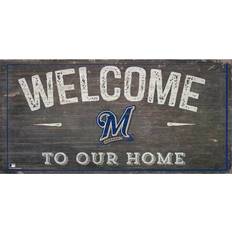 Fan Creations Milwaukee Brewers Welcome to Our Home Sign Board