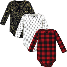 Hudson Cotton Long-Sleeve Bodysuits 3-pack - Buffalo Plaid Gold (10118878)