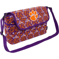 Purple Messenger Bags Eagles Wings Clemson Tigers Bloom Messenger Bag - Purple
