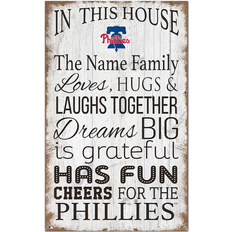 Fan Creations Philadelphia Phillies Personalized In This House Sign