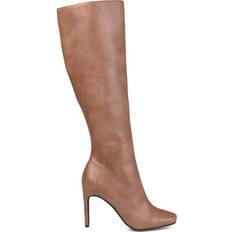 Journee Collection Glenda Extra Wide Calf - Brown