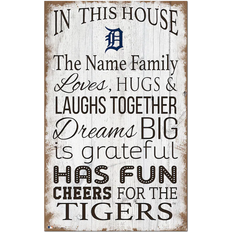 Fan Creations Detroit Tigers Personalized In This House Sign