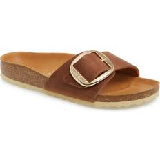 Birkenstock Madrid Big Buckle Oiled Leather - Cognac