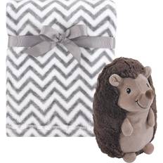 Hudson Plush Blanket with Plush Toy Set Hedgehog