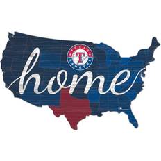 Fan Creations Texas Rangers USA Shape Cutout Sign