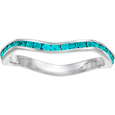 Traditions Jewelry Company Dec Birthstone Stackable Wave Ring - Silver/Blue